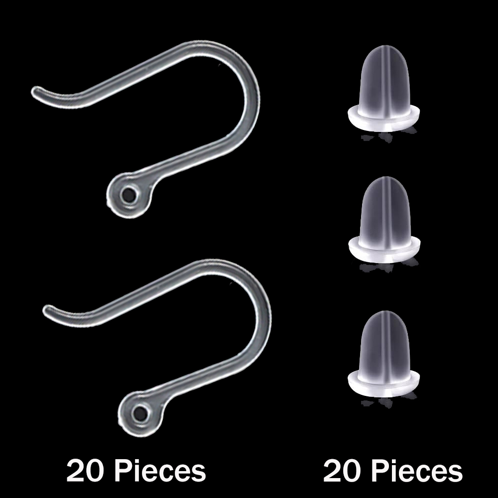 Jewelry Making Wire - Crochets de boucles d'oreilles en plastique,