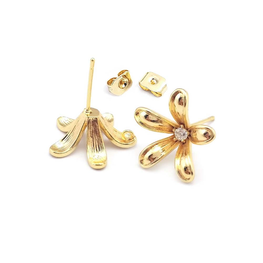 Boucles d'oreilles clous en la - Jewelry Making Gold avis et prix