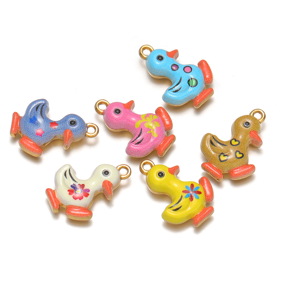 4 breloques en émail acier ino - Jewelry Making For Kids avis et prix