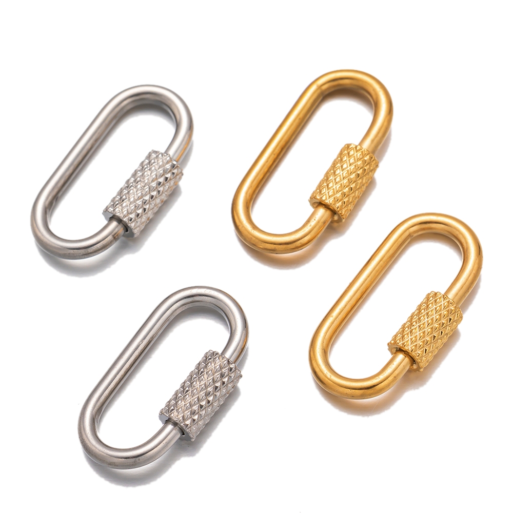 Mousqueton de verrouillage ova - Jewelry Making Charms avis et prix