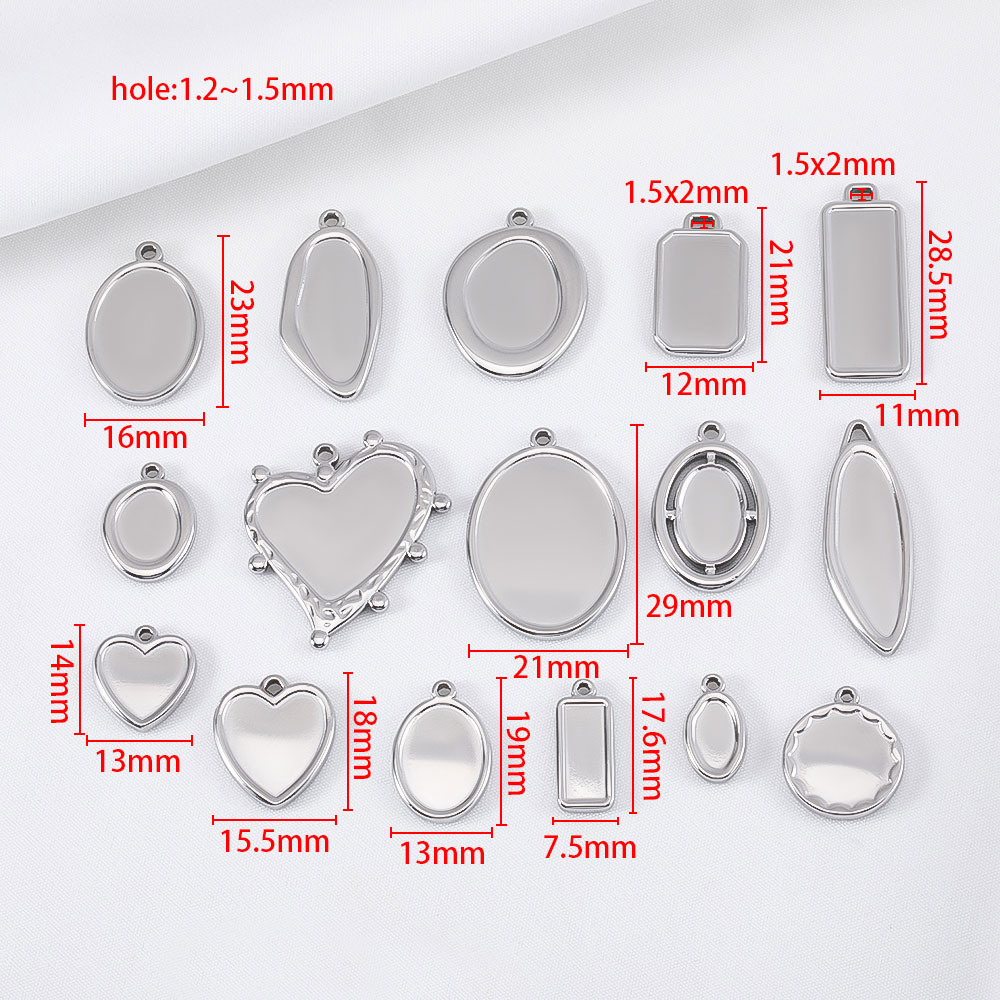 Lot de 5 montures ovales géomé - Pendant Blank Bezel avis et prix