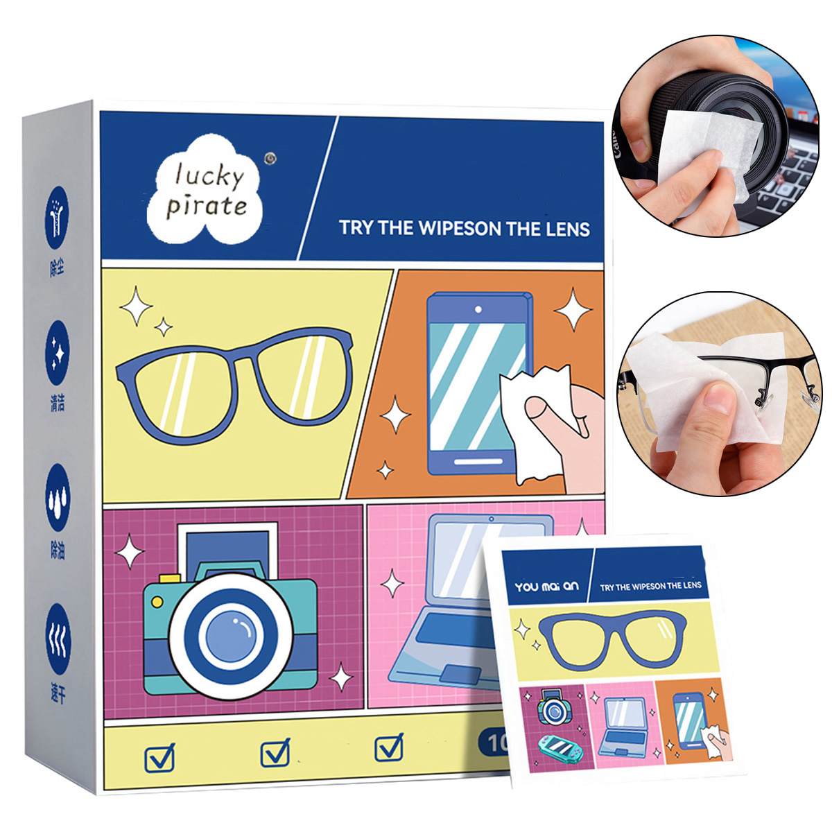 100 lingettes jetables par boî - Jewelry Making Glasses avis et prix