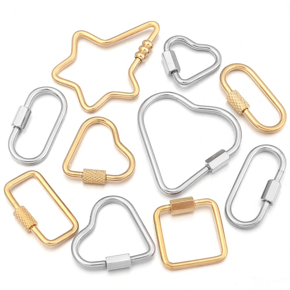 2pcs or en acier inoxydable co - Jewelry Making Ideas avis et prix