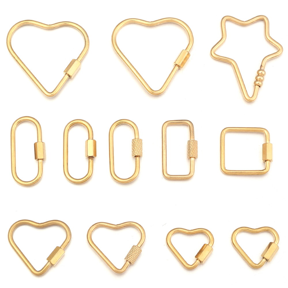 2pcs or en acier inoxydable co - Jewelry Making Ideas avis et prix