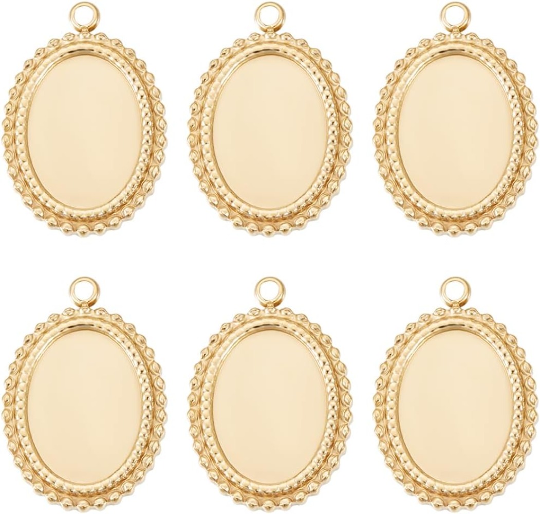 6 pièces Cabochon paramètres b - Pendant Blank Bezel avis et prix