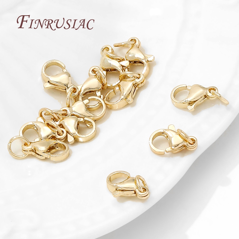 Fermoirs à homard en acier ino - Jewelry Making Gold avis et prix