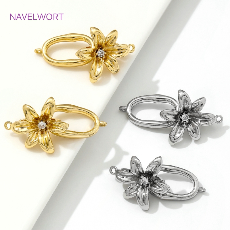 Fermoirs en laiton plaqué or 1 - Jewelry Making Essentials avis et prix